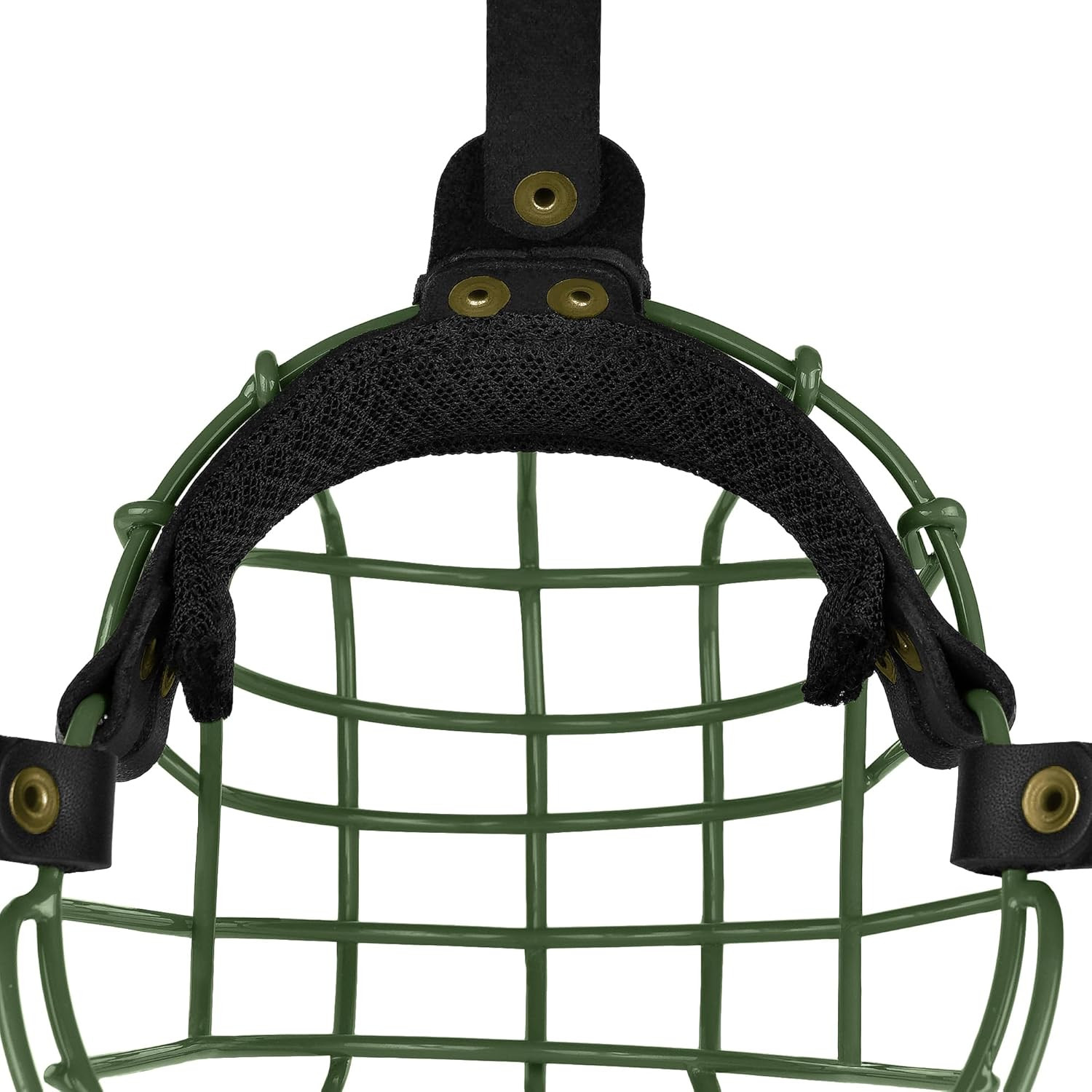 Pitbull Dog Muzzle Metal Mask Amstaff Secure Wire Basket Adjustable Durable Leat