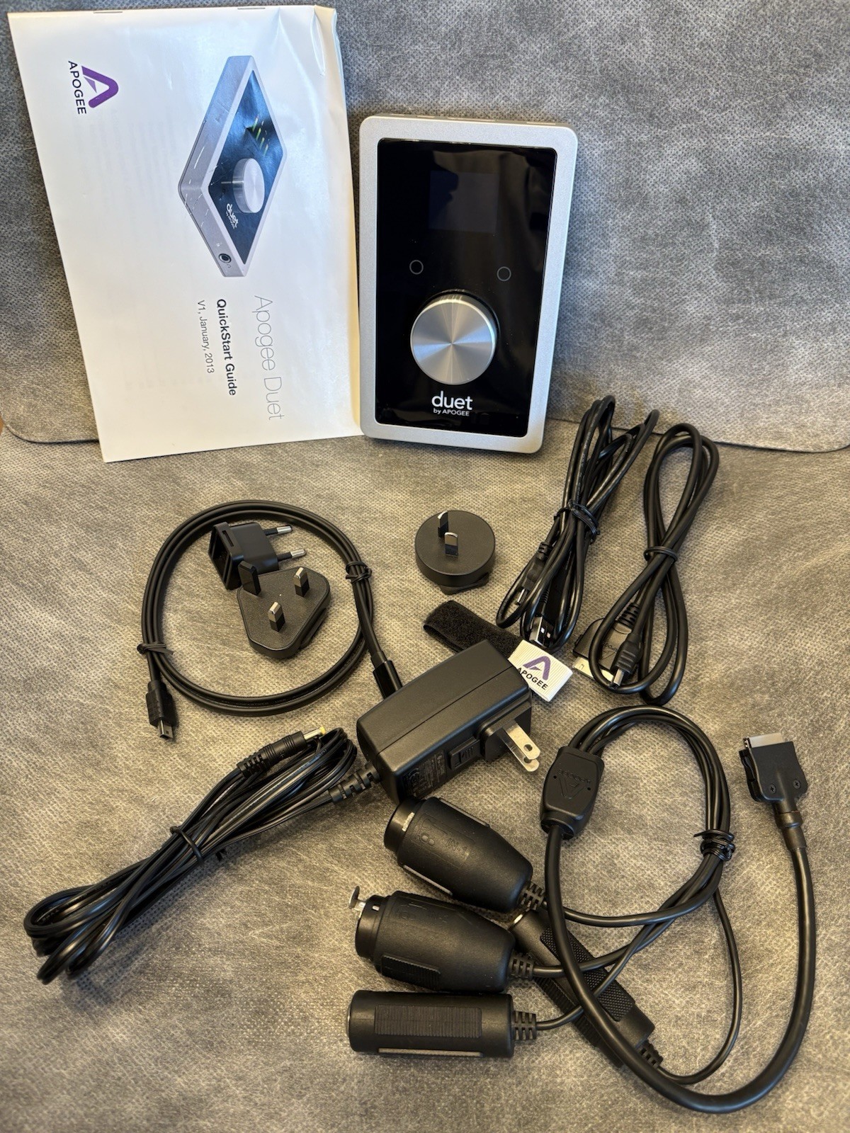 Apogee Duet Audio Music Interface iPhone iPad Mac Box Cables Books