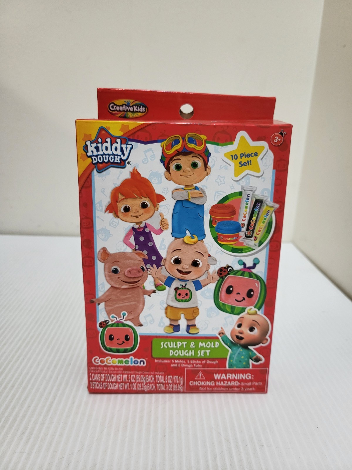 Cocomelon Kiddy Dough Sculpt & Mold Dough Activity Set - 04728