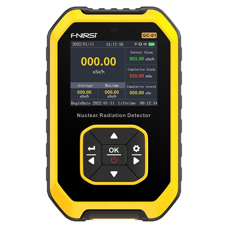 GC01 Portable Nuclear Radiation Detector GM Geiger Counter β/γ/X-Ray Dosimeter