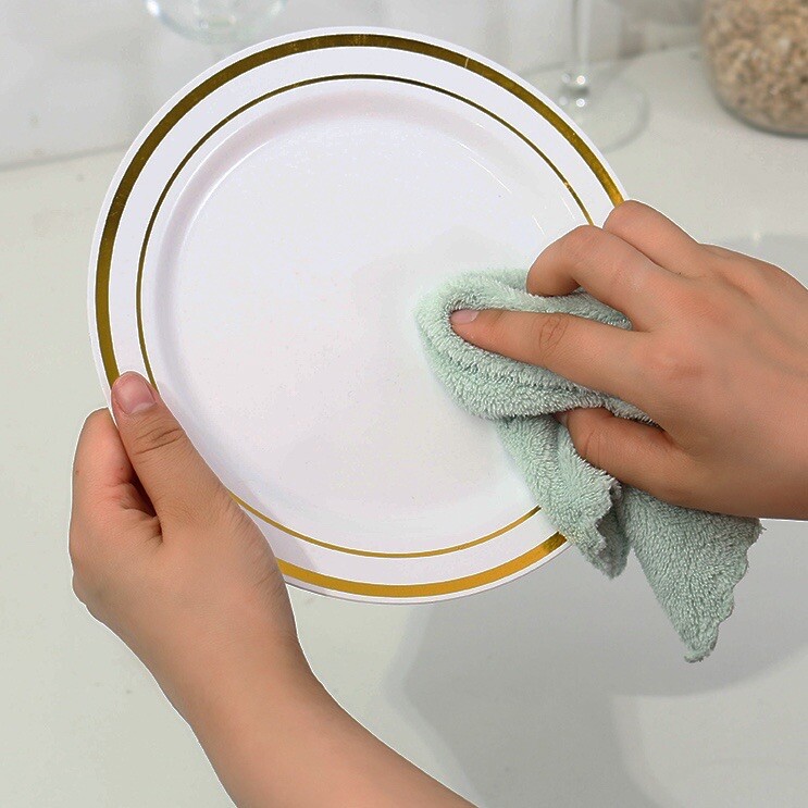 10x Cute Colorful Washcloth Microfiber Cleaning Cloth 25x25CM Kitchen Gift Idea