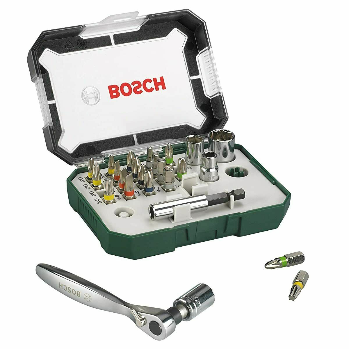 Bosch Screwdriver Bit and Ratchet Set with Colour Coding 26pcs / Crdless no ixo4
