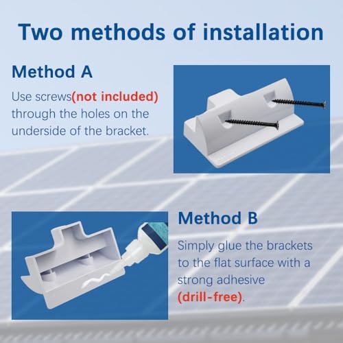 Solar Panel Mounting Bracket, 2pcs Corner Bracket 2pcs side mounting brackets
