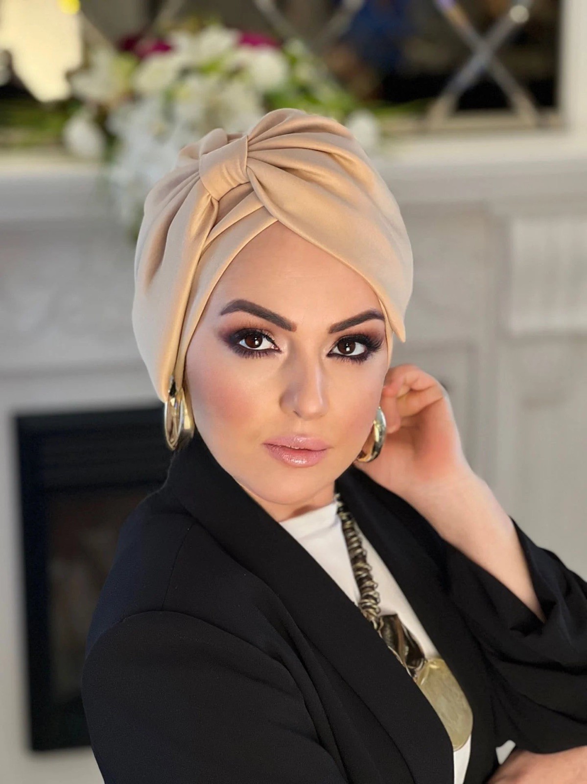 Turban Luxury Bow :women’s Headwear Chemo Scarf ,hair Loss ,alopecia