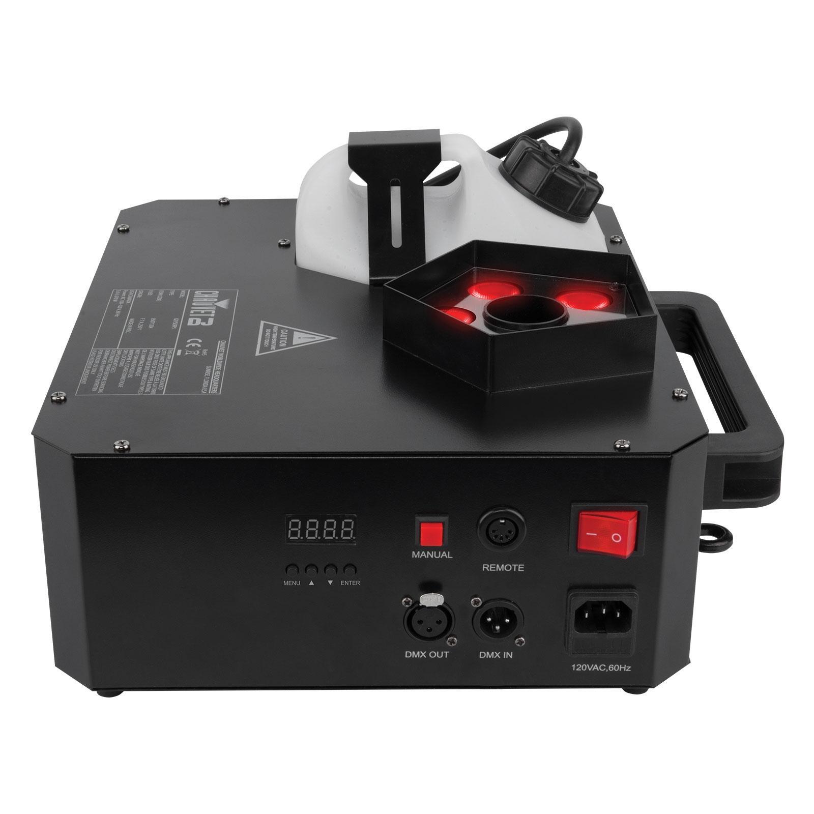 Chauvet DJ Geyser P5 RGBA+UV LED Pyotechnic-Like Vertical Fog/Smoke Machine