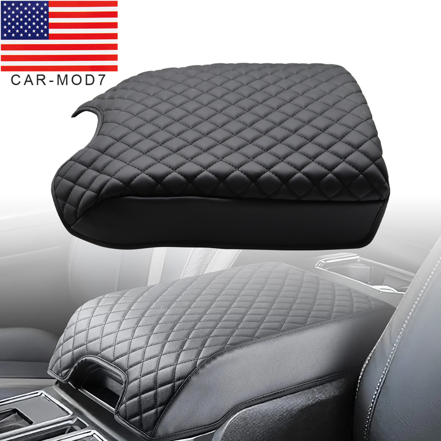 Center Console Lid Armrest Cover Cushion Pad For Ford F150 XLT Raptor 2015-2020