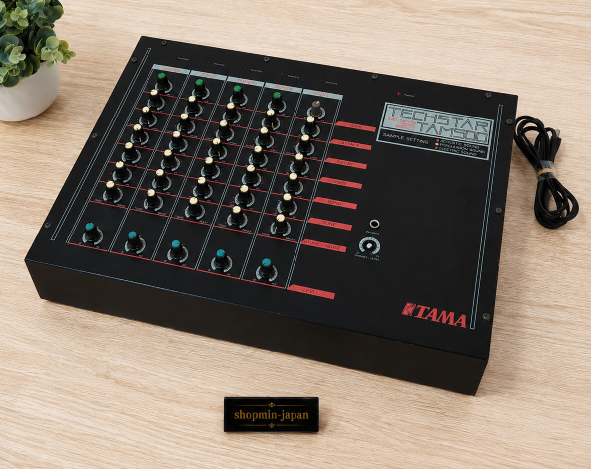 TAMA TAM500 TECHSTAR Vintage Analog Drum Module 5 Voice Tested from Japan