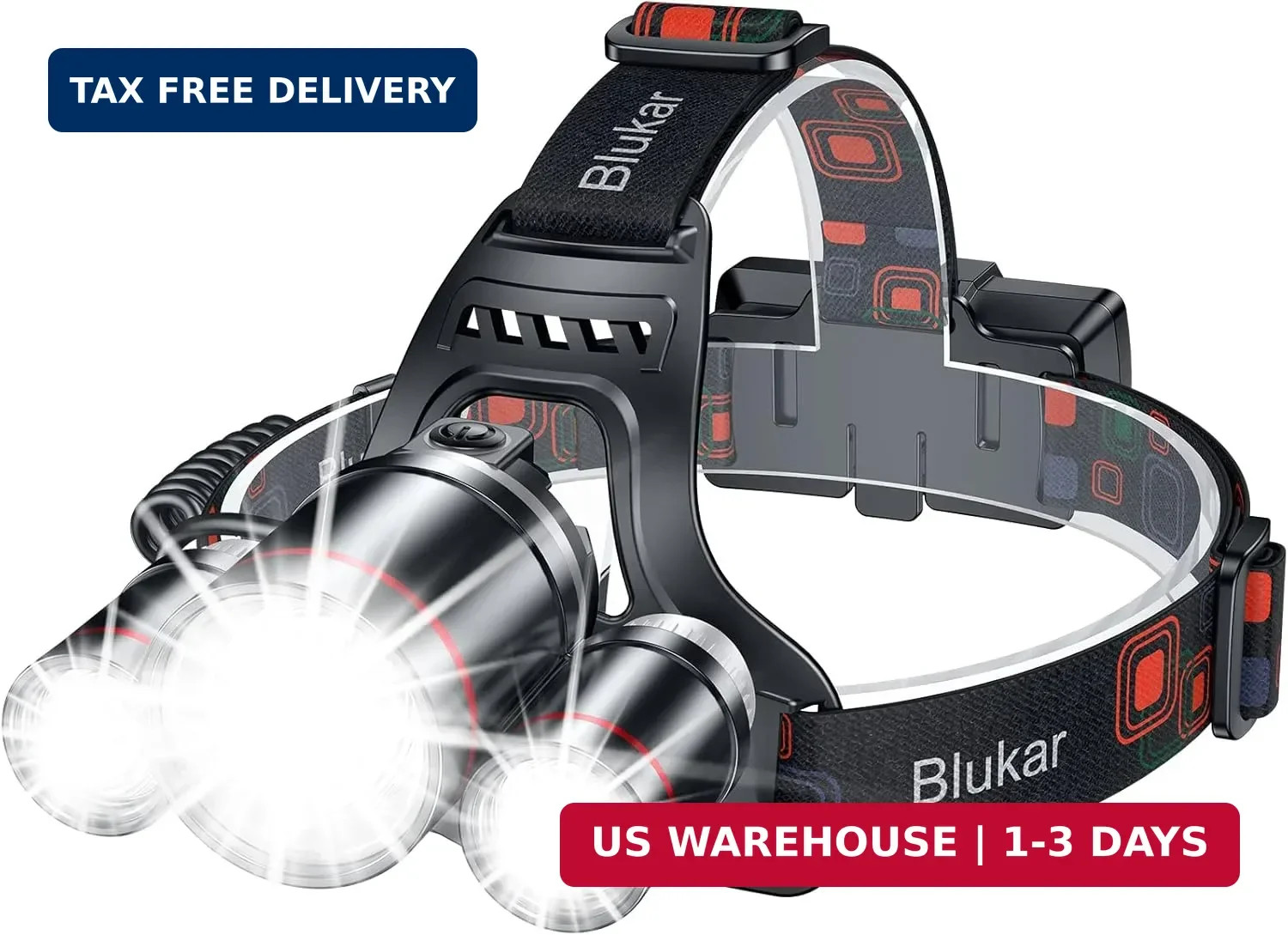 LED Rechargeable Headlamp,Super Bright Rechargeable Headlight Flashlight