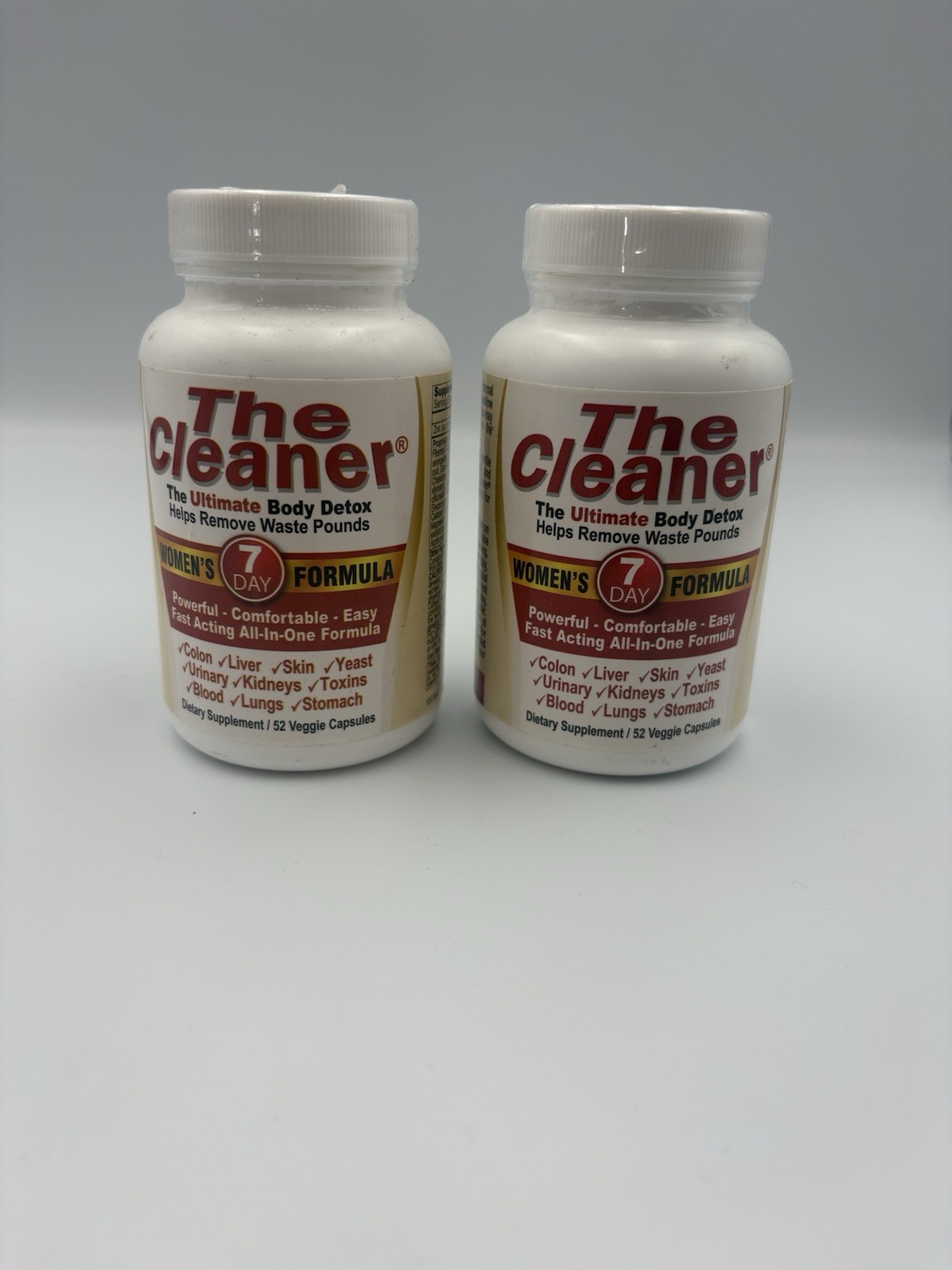 2 Pack The Cleaner Detox 7 Day Women 52 Cleanse Capsules