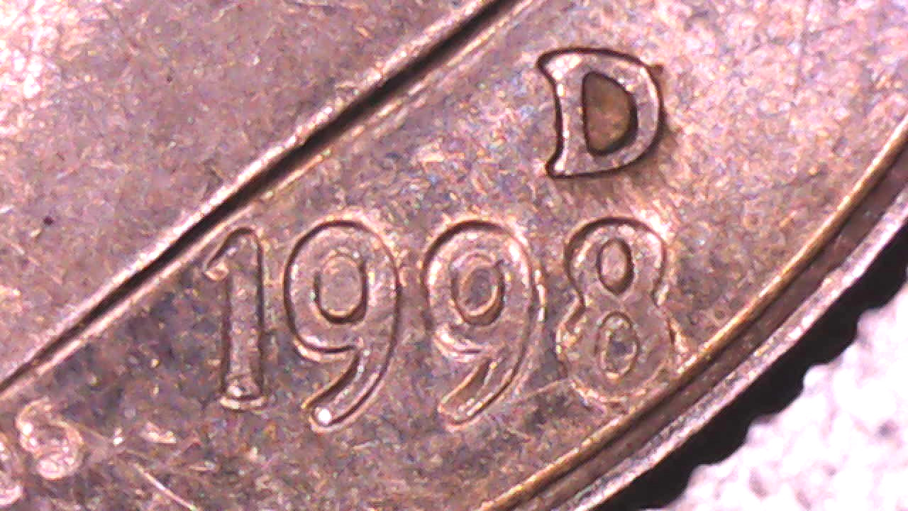 1998 D Roosevelt Dime Coin Multiple Errors. (11)