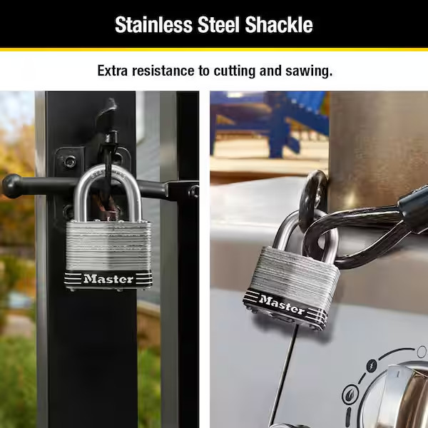 Master Lock Contractor Grade Maximum Security Steel Padlock 5KADPF- NEW