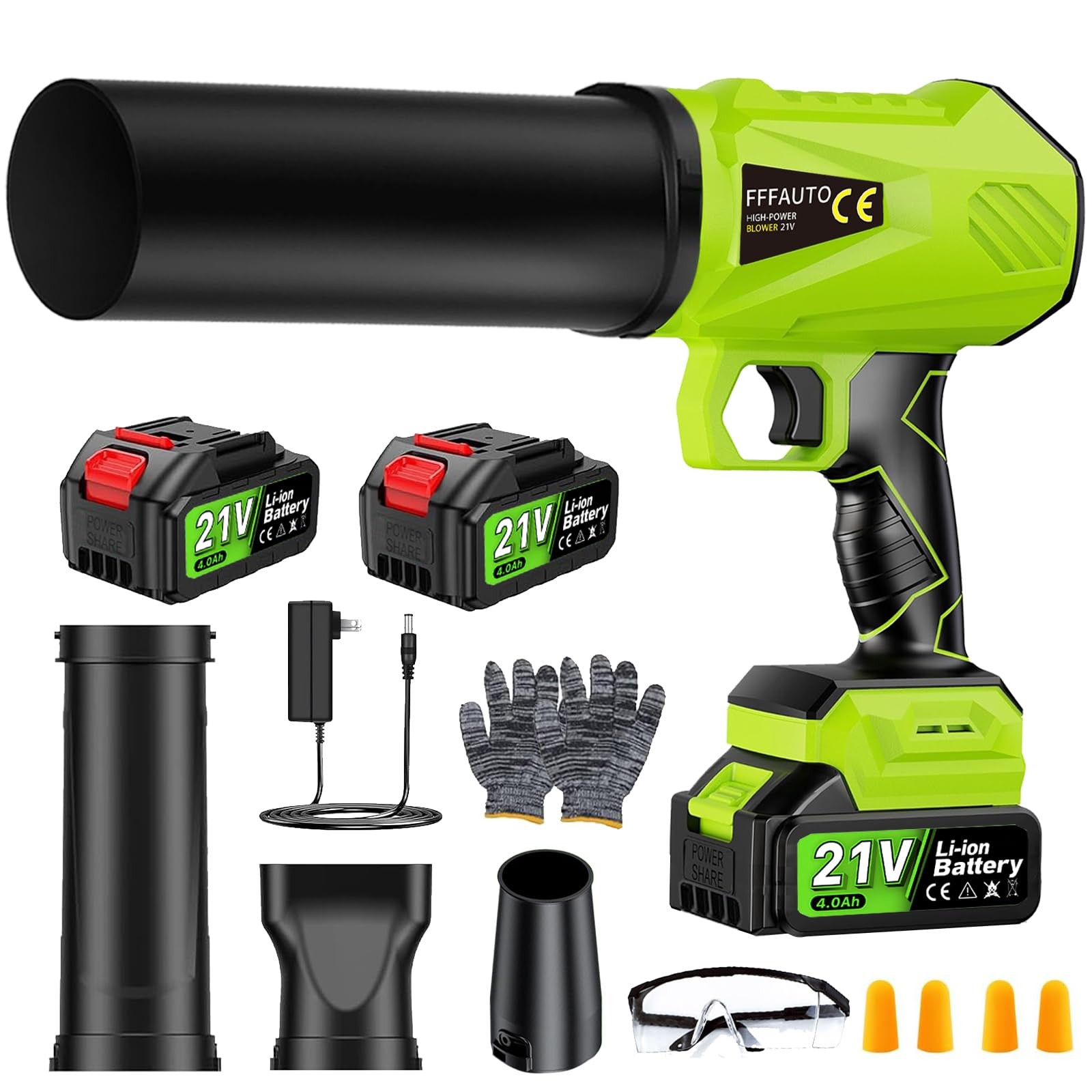 Mini Handheld Leaf Blower Cordless with 2×4.0Ah Battery and Charger,500,000 RPM