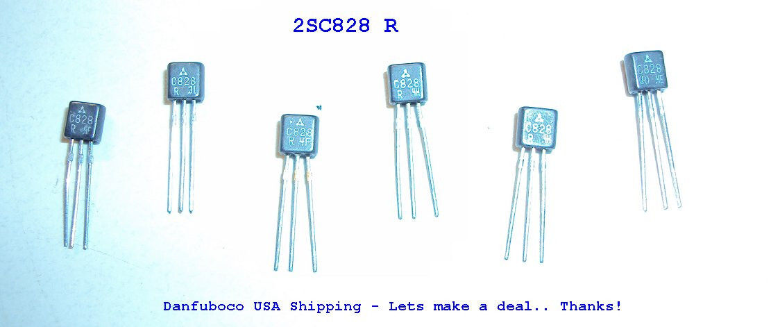 Matsushita 2SC828 R from NPN Transistor Gain 180+ you get 6 with Data FUZZ