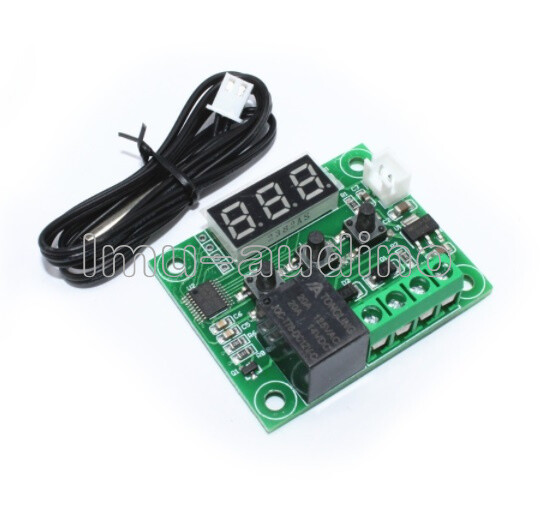 12V Digital W1209 Thermostat Temperature Controller NTC10K 1% 3950 Probe Cable