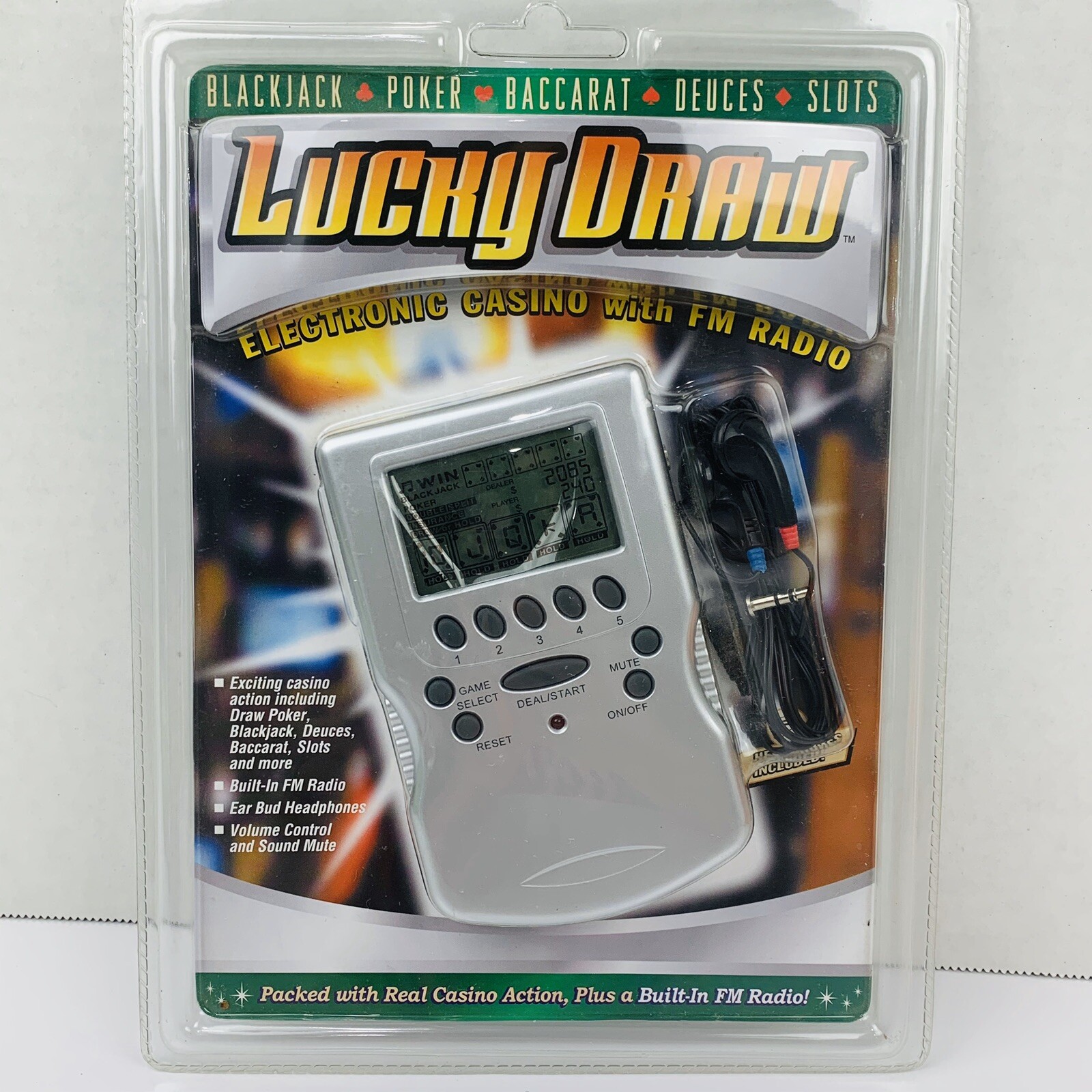 Lucky Draw Casino With FM Radio & Headphones New Sealed NIB Quick Shipping