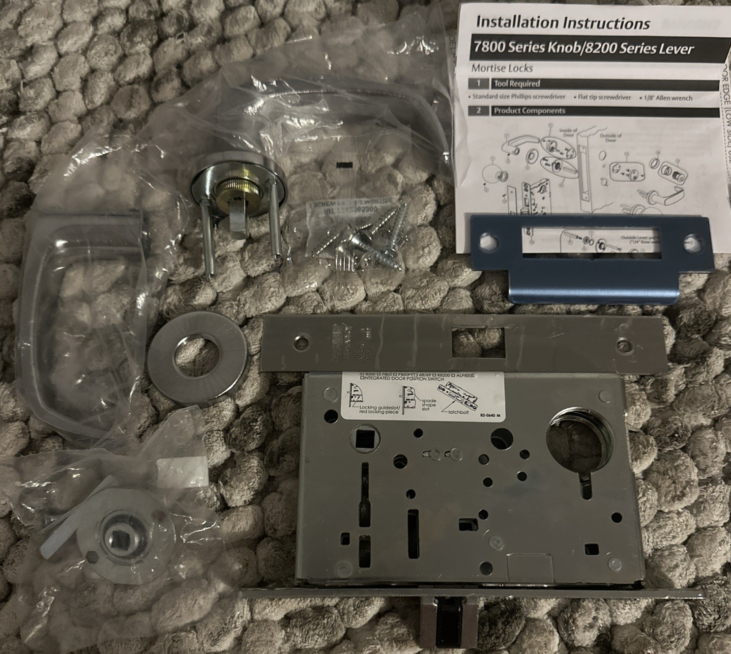 Sargent 8215 LN L 26D Mortise Lock