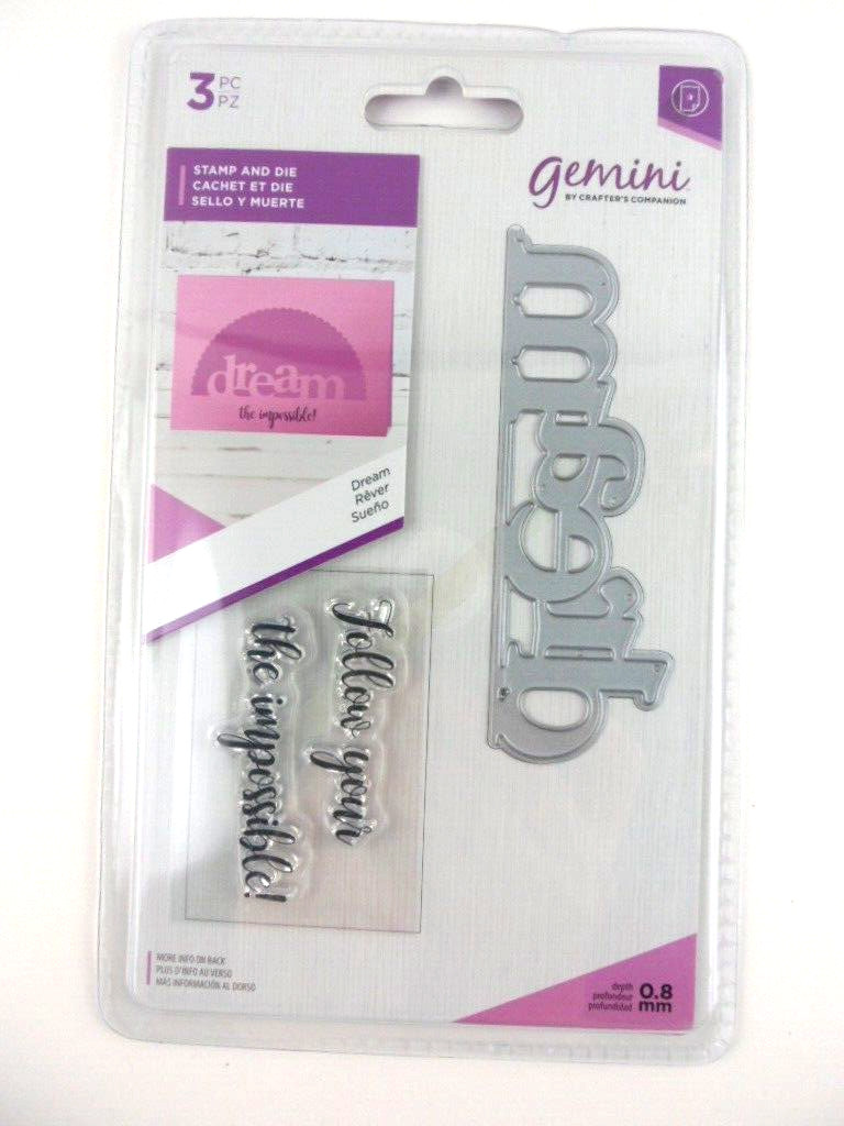 Gemini - Hope Faith and Love / Hope and dreams  - 3 piece Stamp and Die Set