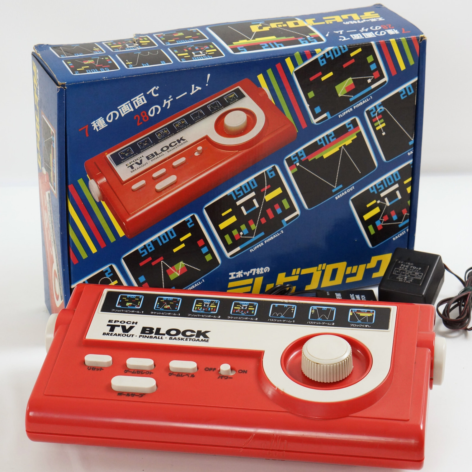 Epoch TV BLOCK Console Boxed Tested System JAPAN Game 0911