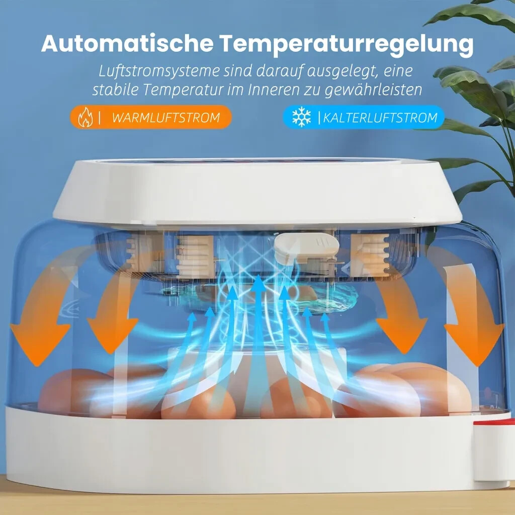 12 Eggs Incubator Automatic Turning Chicken Digital Incubators for Hatching Eggs