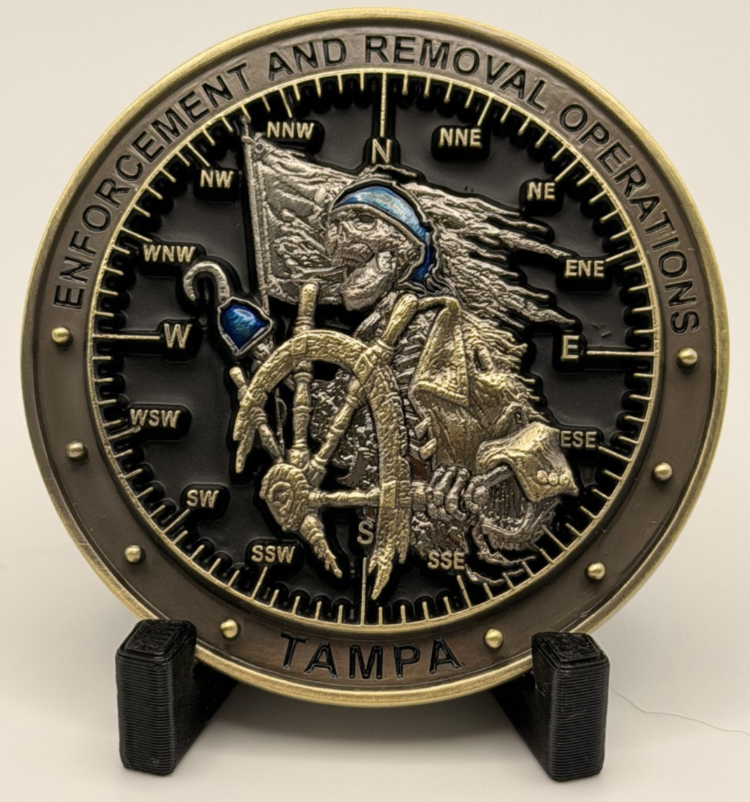 🔥 Sought After Tampa ICE US Immigration and Customs Challenge Coin (Blue)