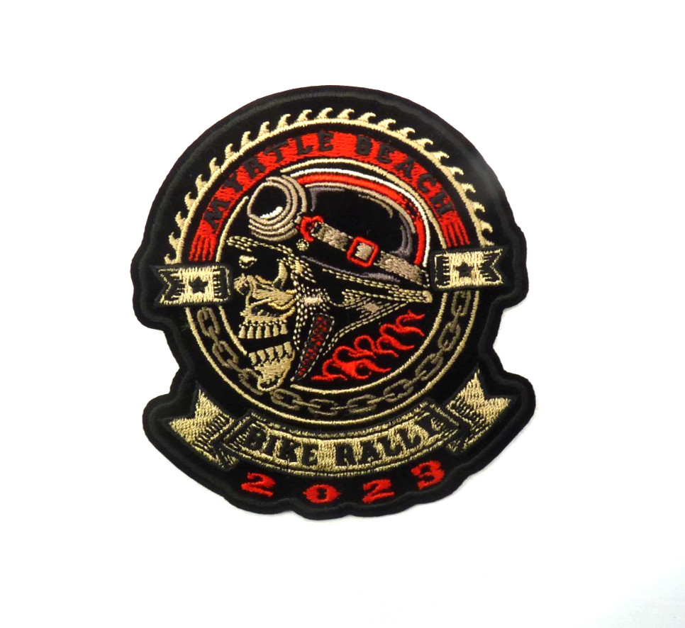 Myrtle Beach Bike Rally 2023 Skull Red Medium Patch.