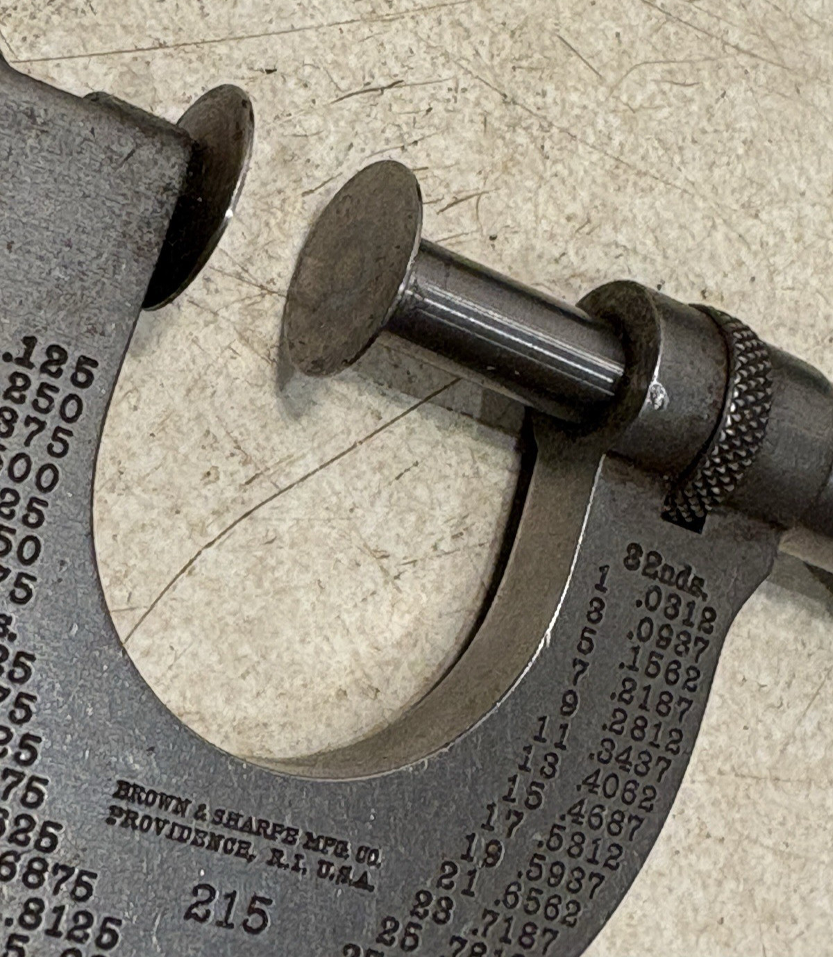 Brown & Sharpe 215 Disc Micrometer 0-1"