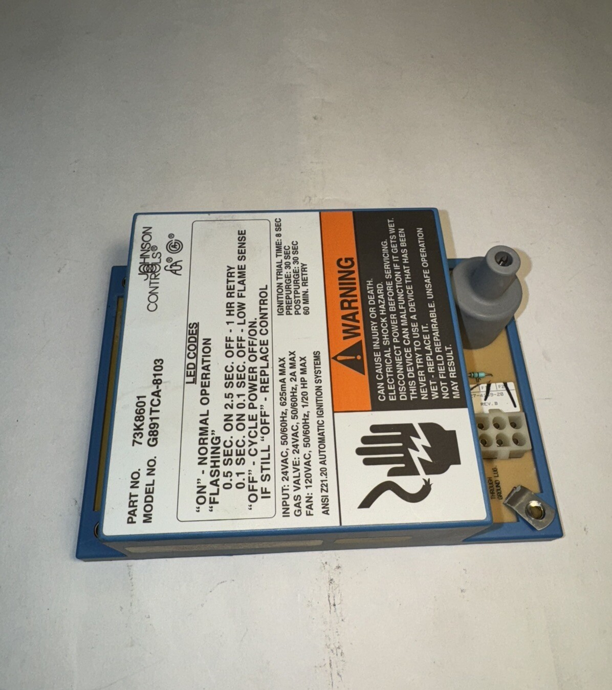 Lennox 73K8601 Pulse Ignition Control G891TCA-8103