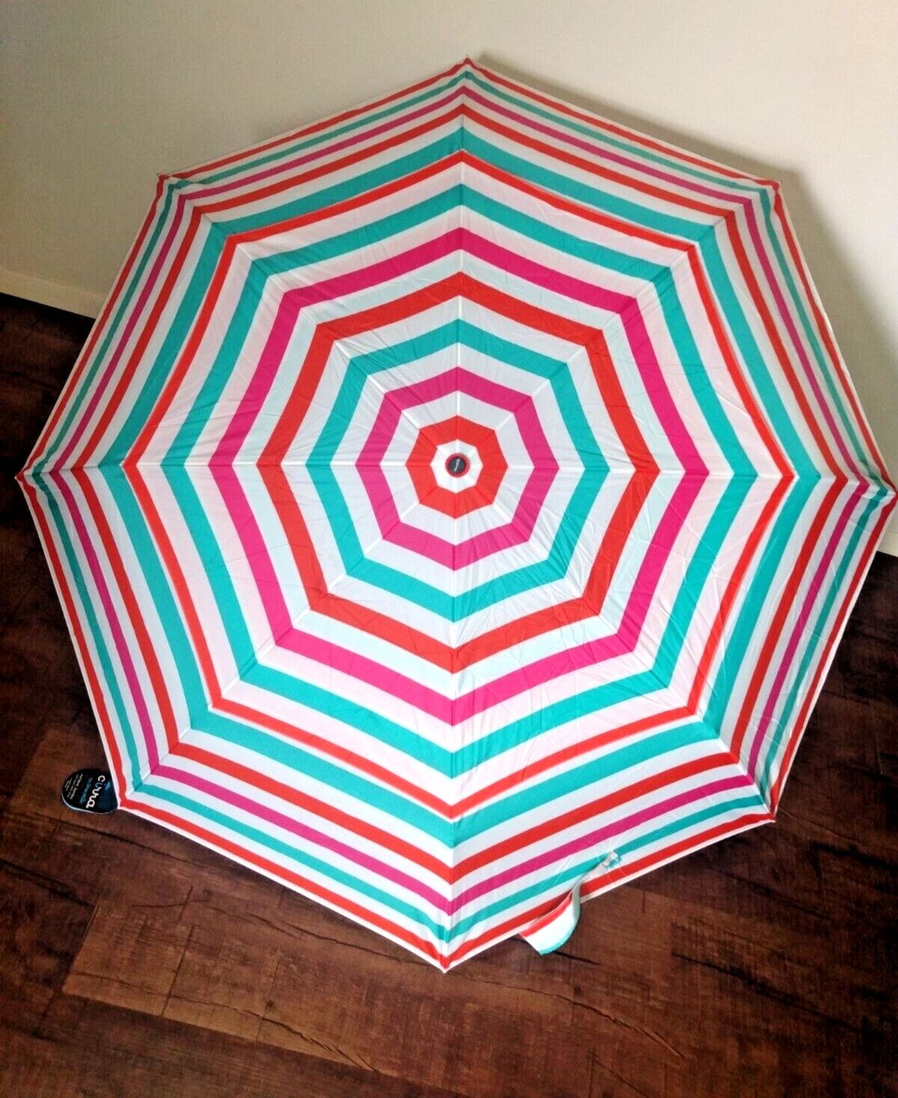 ShedRain AirVent Jumbo Umbrella 4.5ft Canopy 3+ People Striped NWT