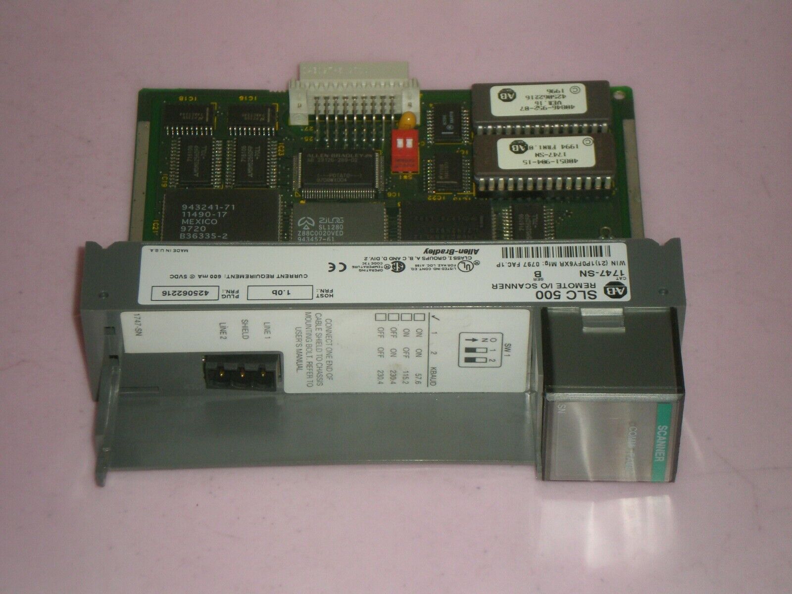 Allen Bradley 1747-SN Series B Remote I/O Scanner Module SLC 500 Free Shipping!