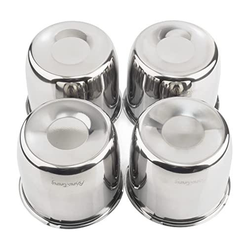 Stainless Steel Push Through Center 4.25" Center Hole, 3.66" Height Chrome