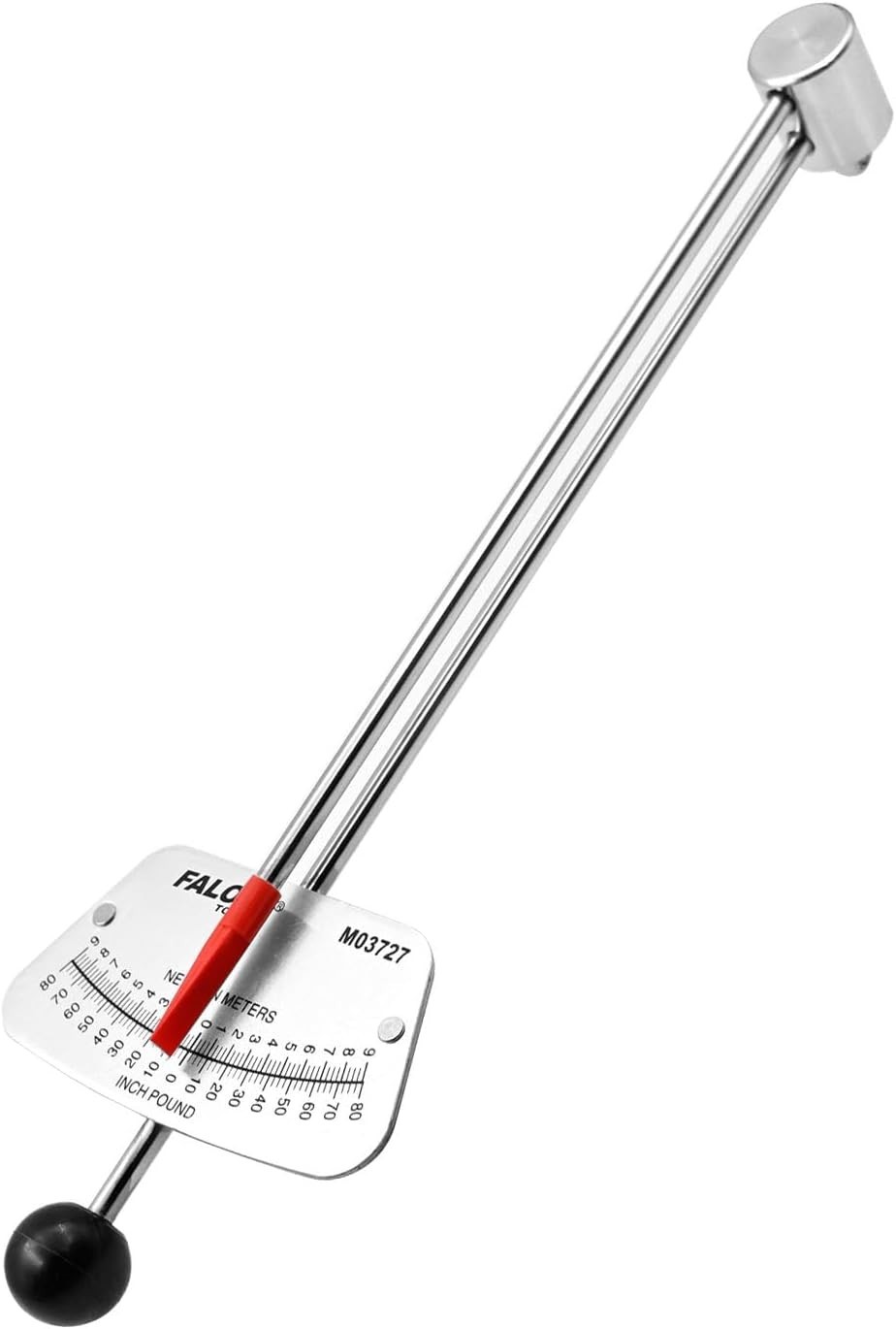 1/4-inch Drive Beam Torque Wrench - 0-80 Inch/Pounds and 0-9 Silver