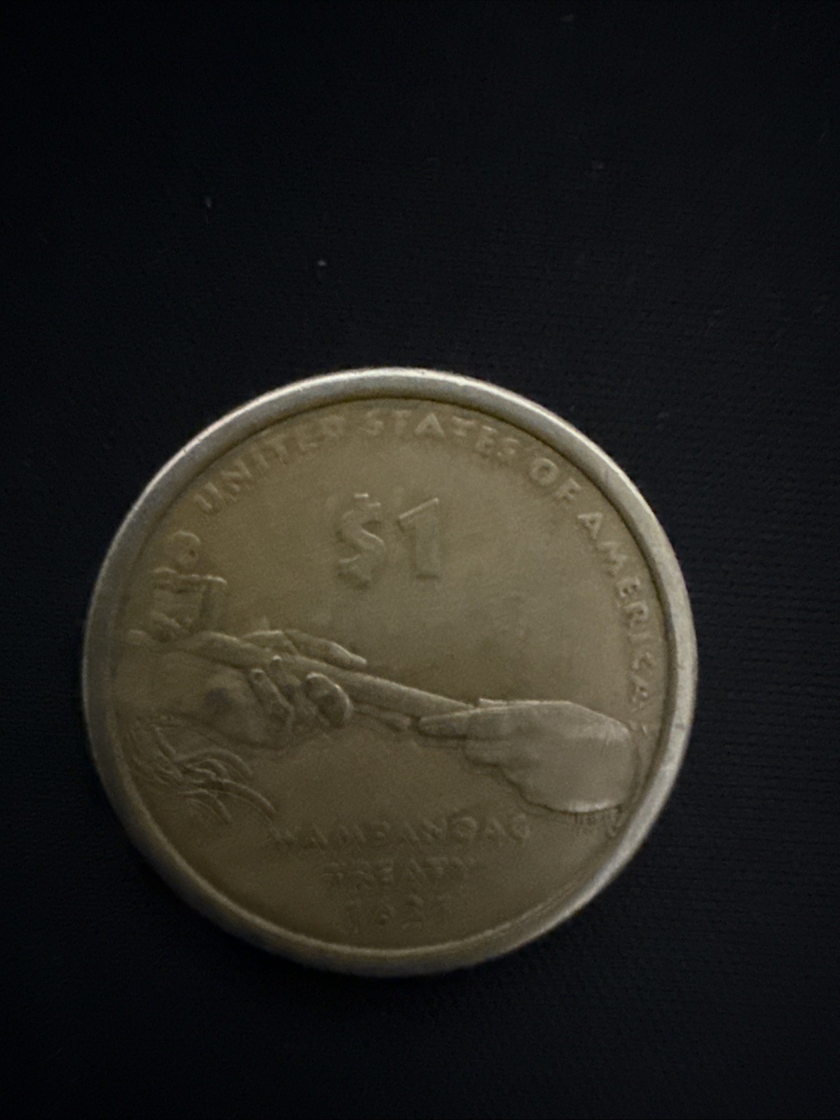 Coin 1621 Wampanoag Treaty USA Dollar Coin-VERY RARE