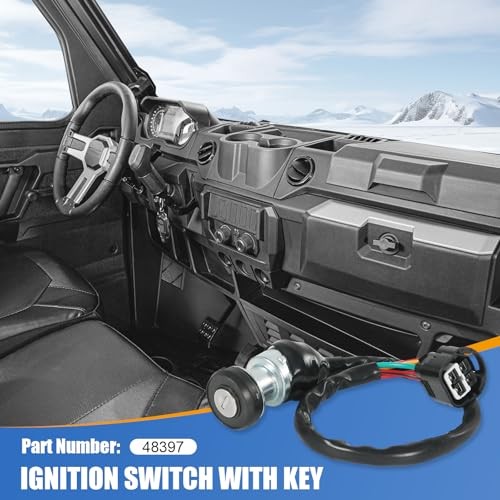 48397 Ignition Switch with Key Assembly Compatible with Massimo Buck 250, 450