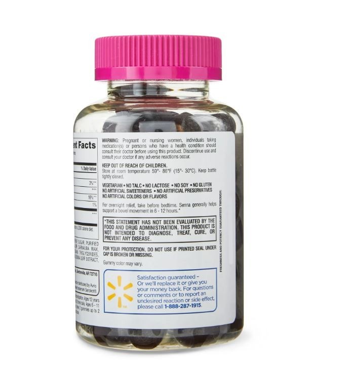 Equate Laxative Gummies with Senna Extract, 60 Count