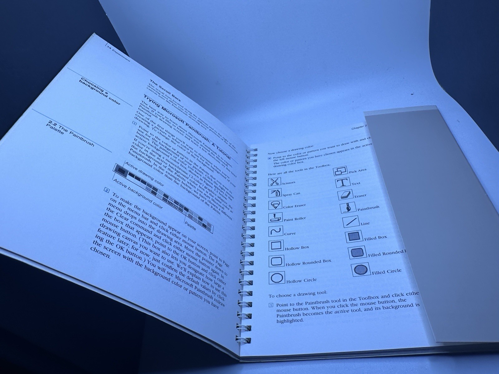 Vintage Microsoft Paintbrush Manual User Guide PC Paperback