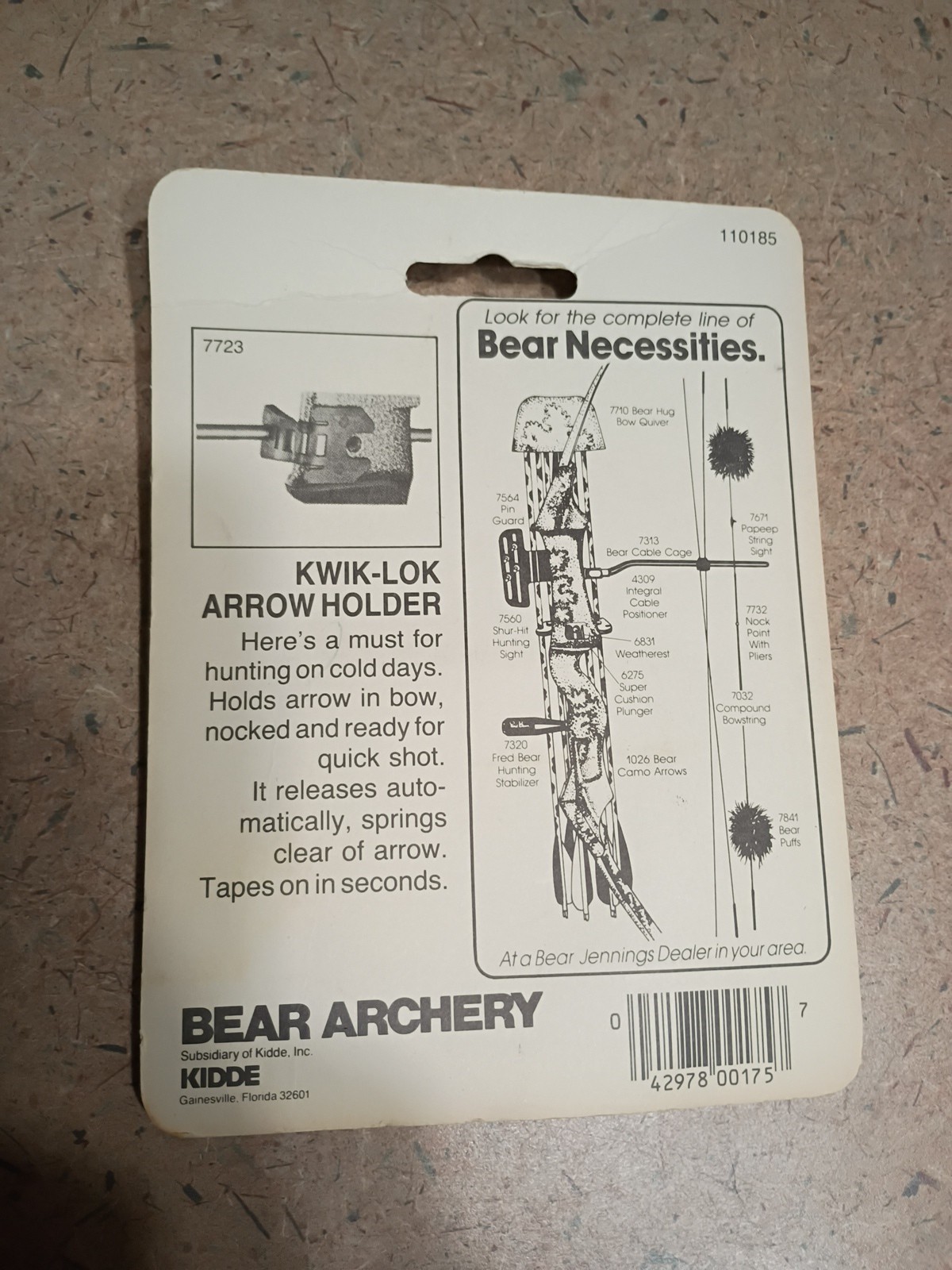 Bear Kwik-Lok Arrow Holder