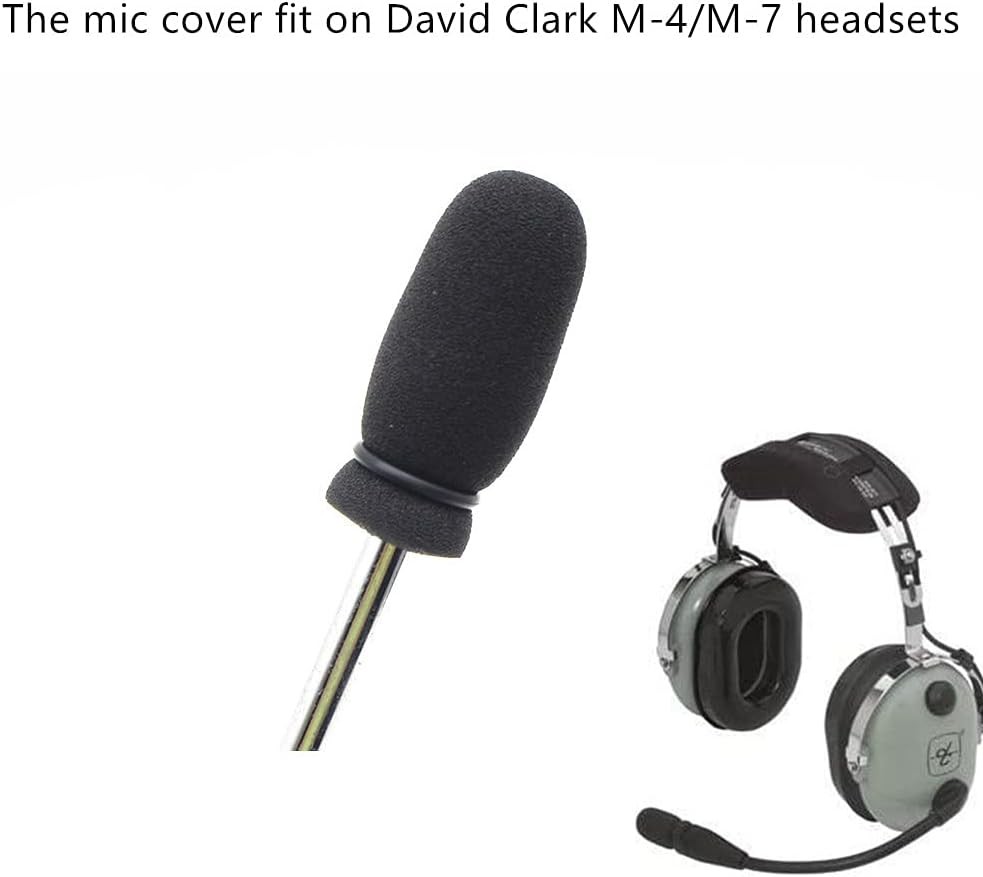 10 Pack Soft Mic Foam Covers Windscreens David Clark Aviation Headset Microphone