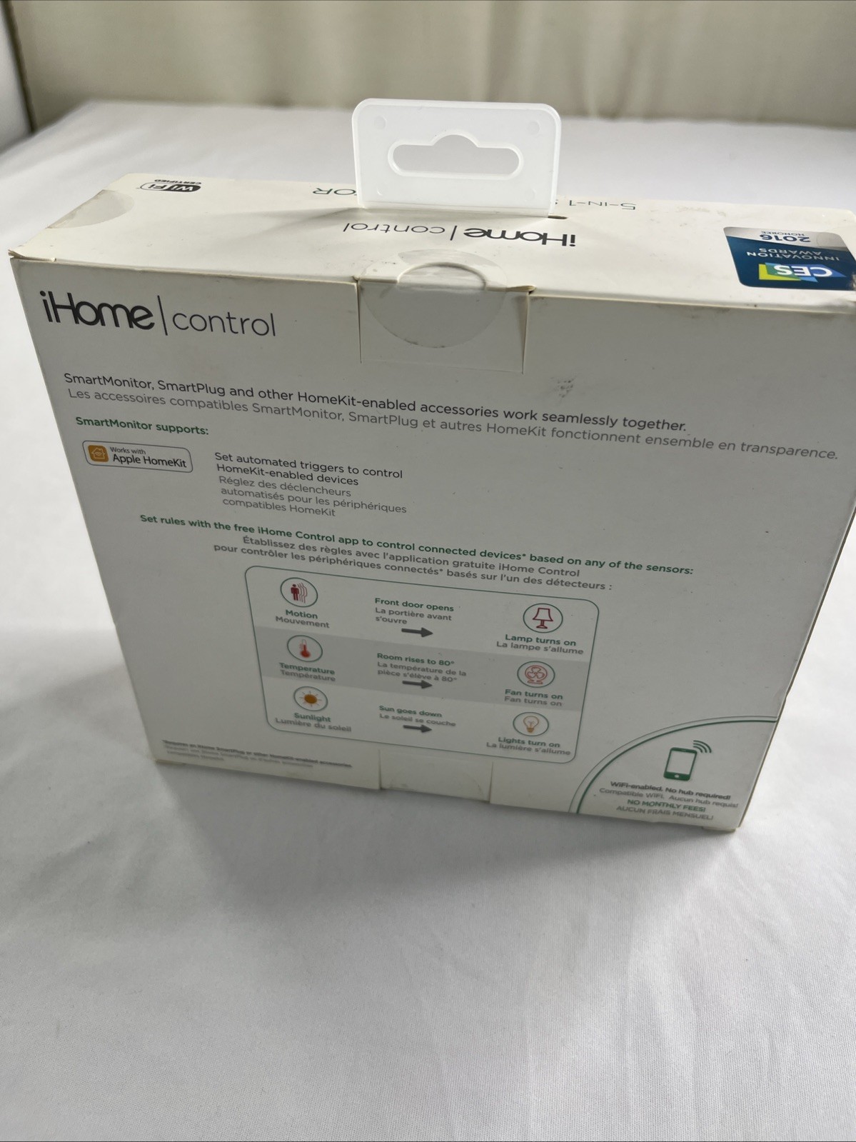iHome Control 5-in-1 SmartMonitor Model iSS50 Homekit Compatible WiFi