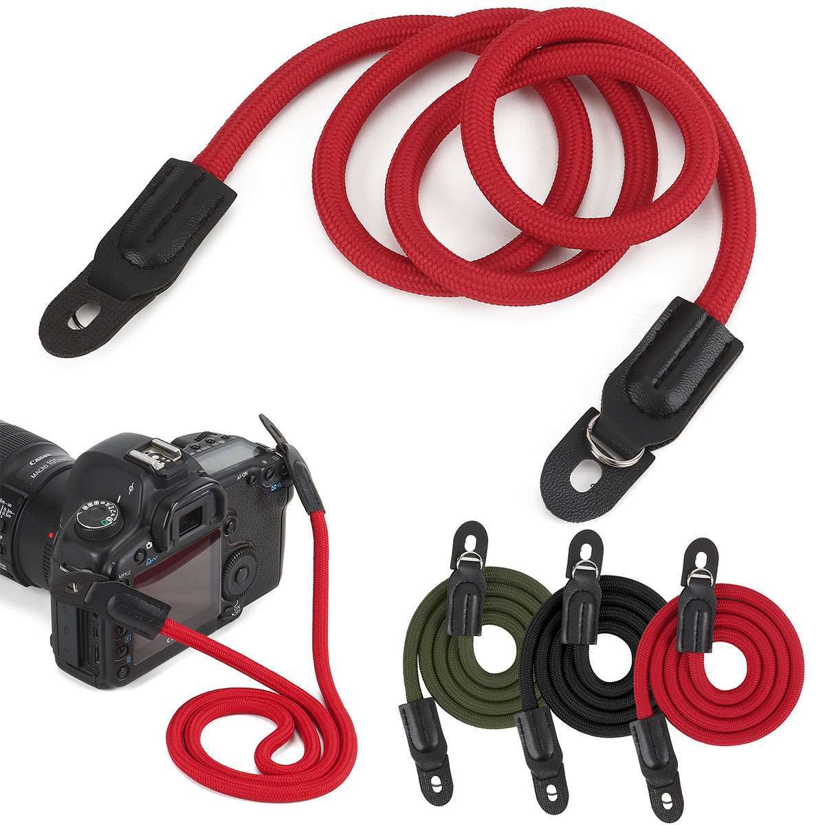 HandMade Braided Camera Single Shoulder Neck Strap Rope for Canon Leica Sony US