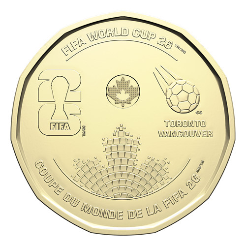 2026 FIFA World Cup $1 Coin 🇨🇦 Colour & Non Colour UNC IN HAND UK