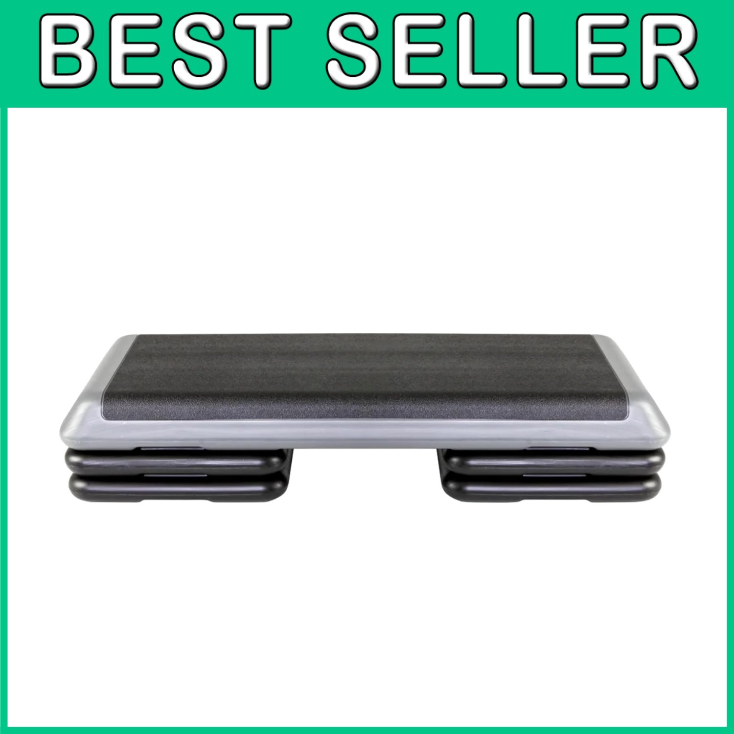 Home Exercise Step Platform with Stackable Risers