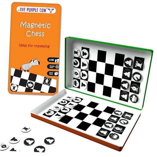 - Magnetic Game for kids and adults. Travel size, lightweight game for Chess
