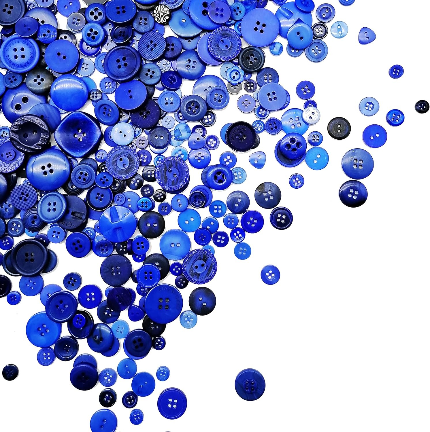600-700Pcs Blue Buttons for Crafts Bulk Craft Assorted A,