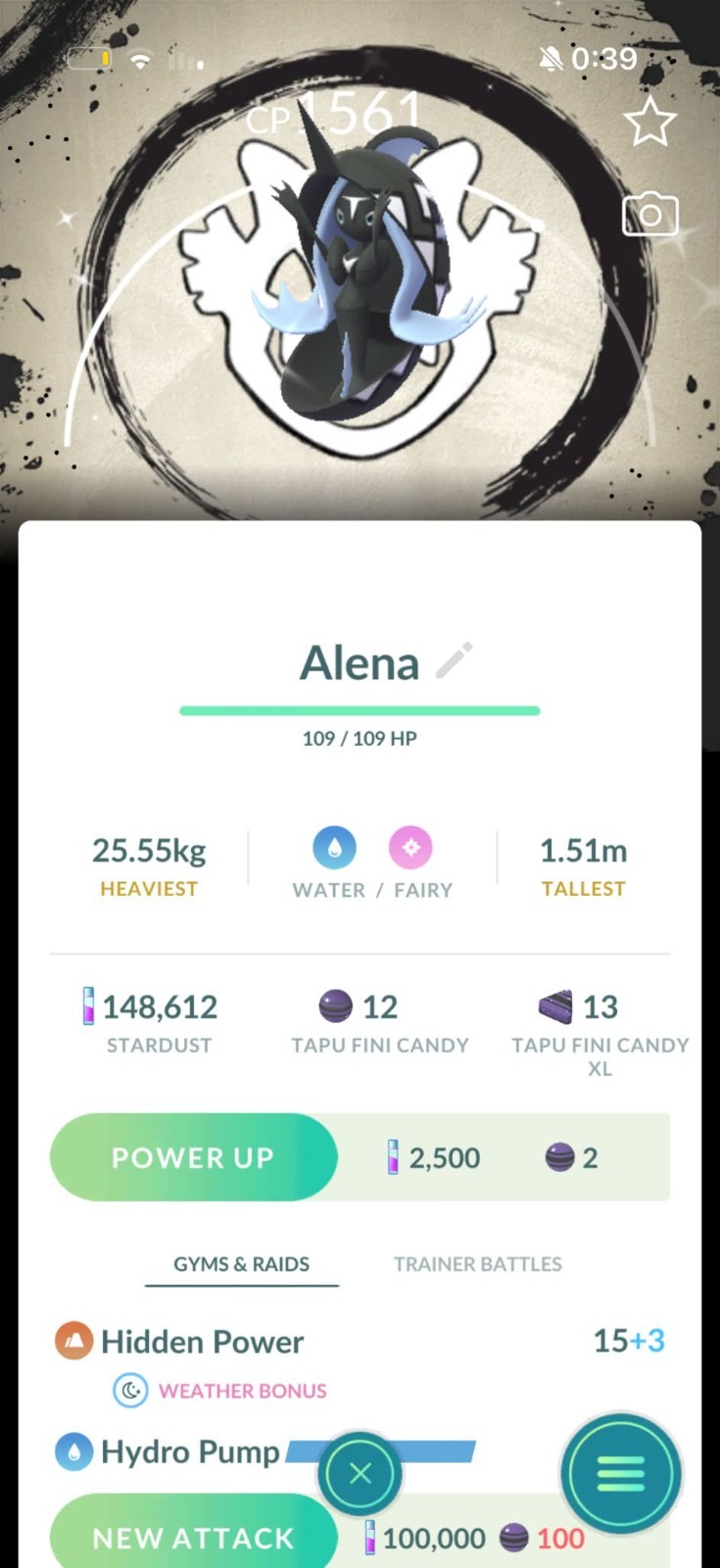 Pokémon GO PTC ✨️ Shiny Tapu Fini Special Background Go Fest 2026