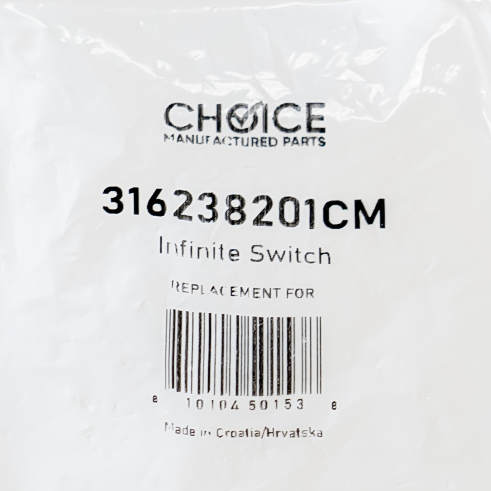 Choice 316238201 Range Burner Infinite Switch Control for Electrolux Frigidaire
