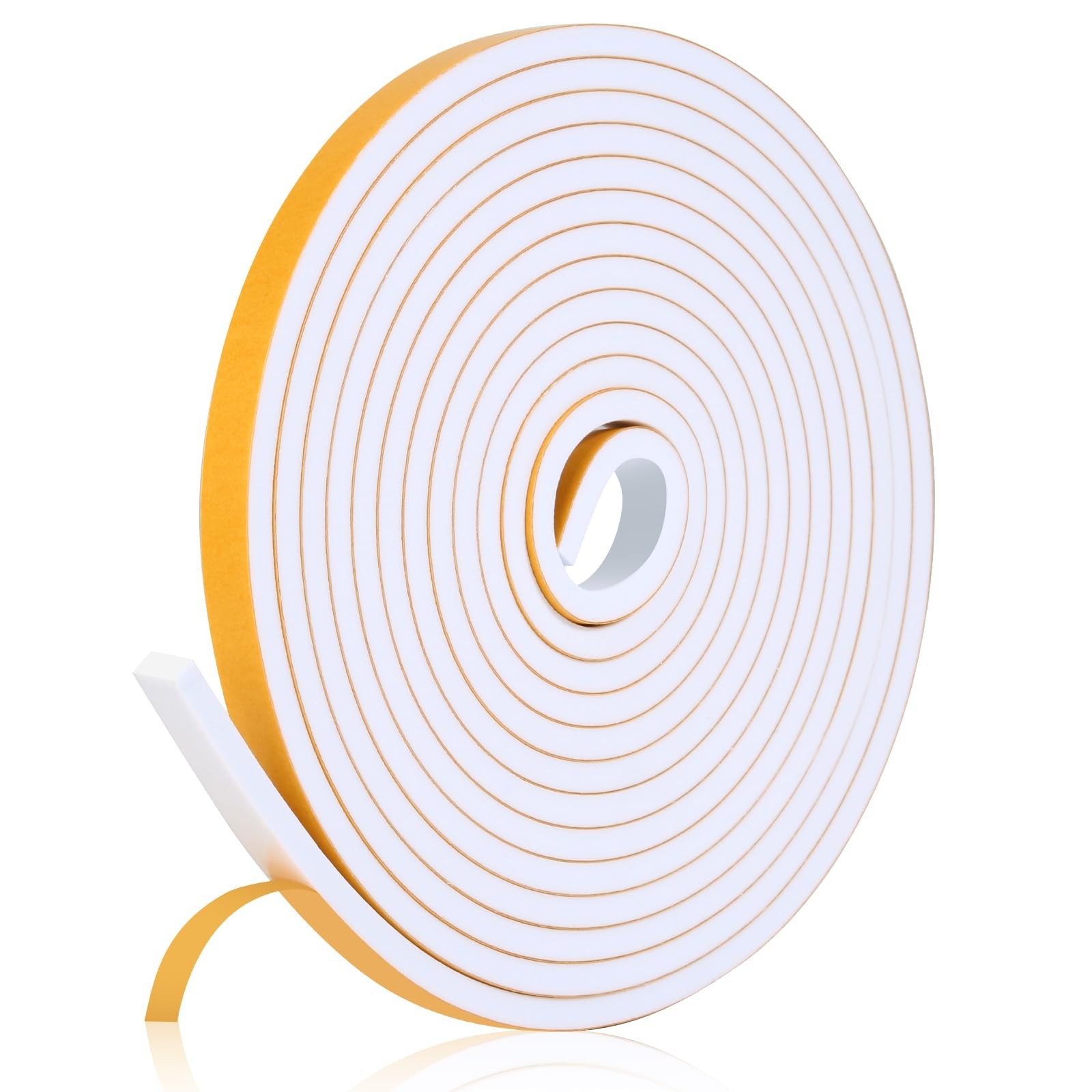 16Feet Weather Stripping Seal (1/2 Inch X 1/4 Inch) for Door Window, High Den...