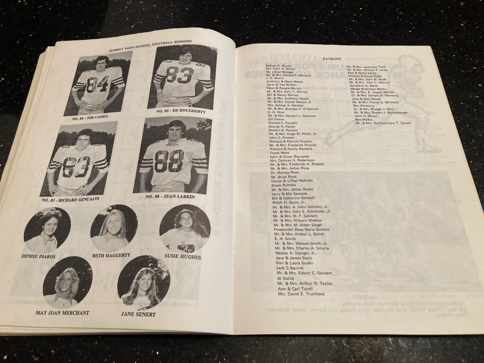 Summit High School Football Program September 23, 1978