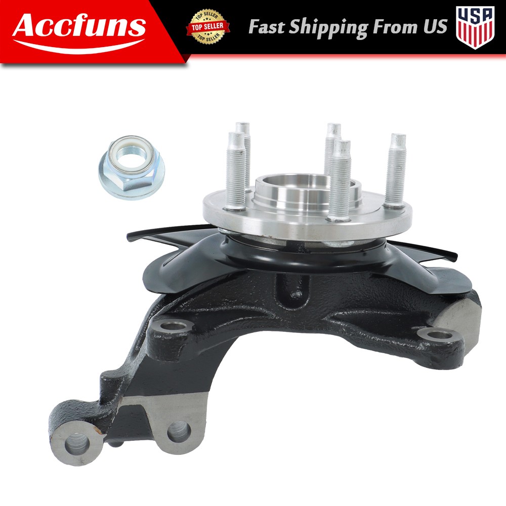 Front Left Steering Knuckle Wheel Hub Bearing For Ford Edge Lincoln MKX 2007-10