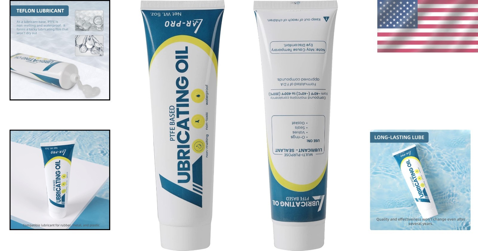 Swimming Pool O Ring Lubricant 2 Pack 5oz Long Lasting General Purpose