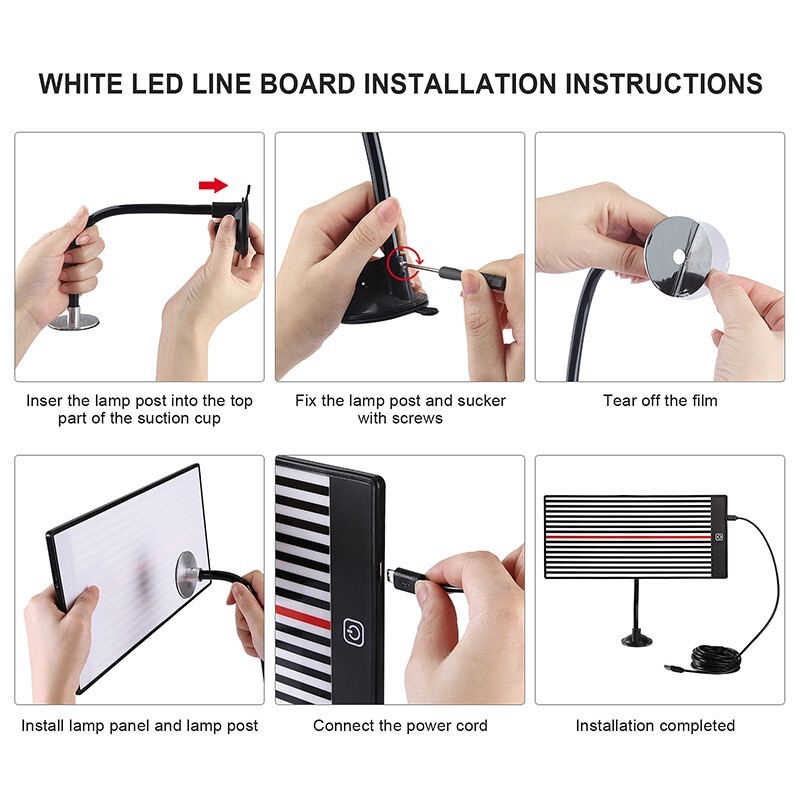 Dent Detection Light Panel,Dent Repair Tools LED Lamp for Hail Damage Removal